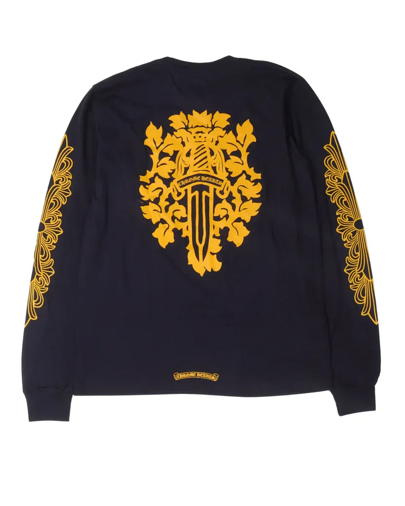 Longsleeve  Navy Orange Dagger | Chrome Hearts