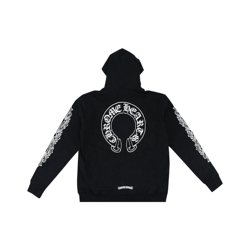 Hoodie Horseshoe 'Black' (Used) | Chrome Hearts