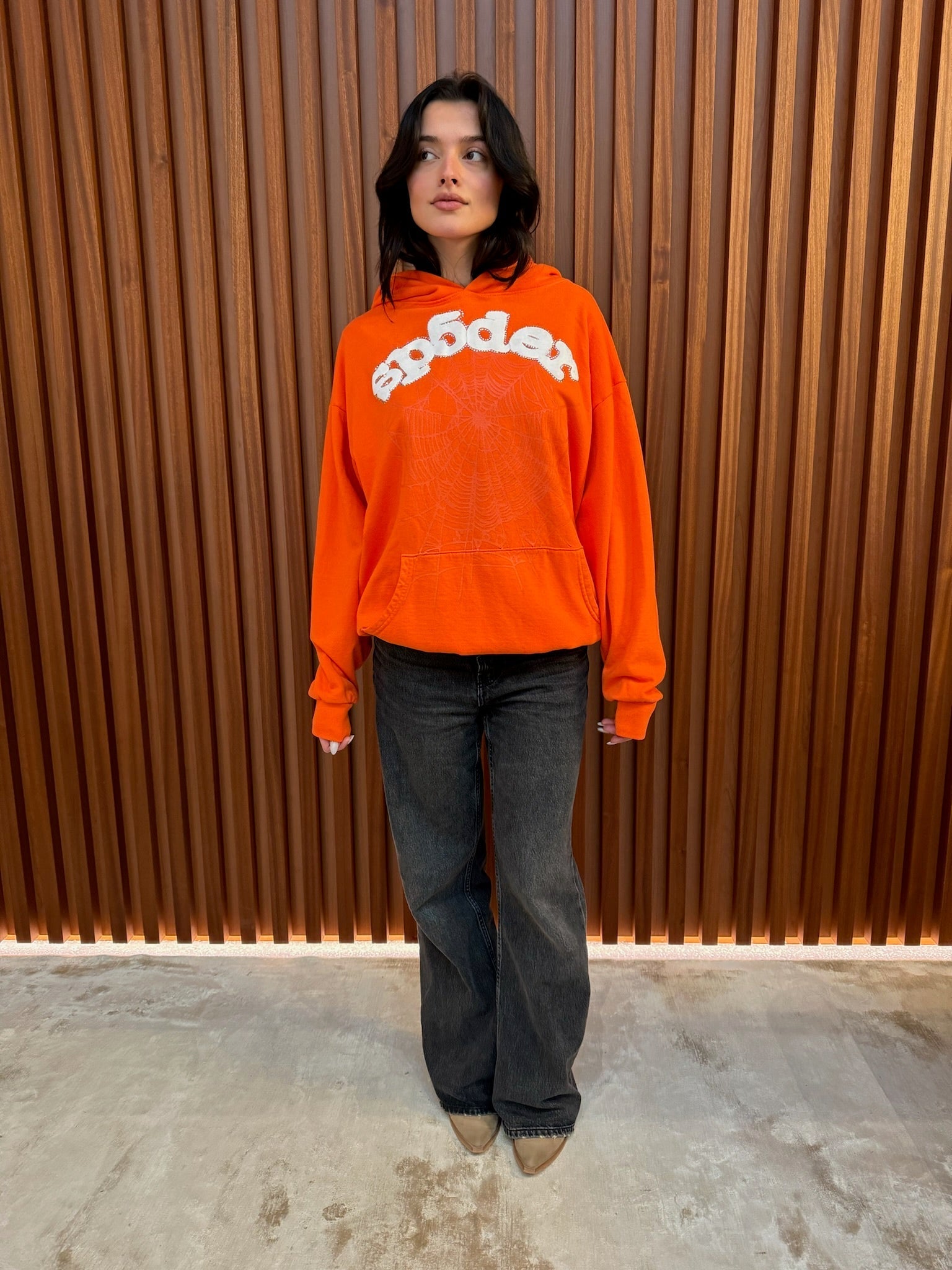 Sweat à capuche Websuit Orange | Spider