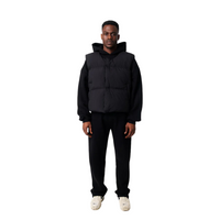 Puffer Cropped Black | Perplex