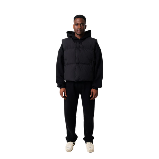 Puffer Cropped Black | Perplex