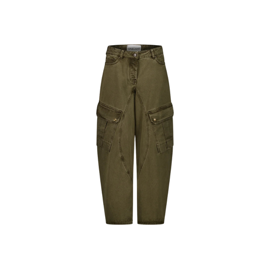 Denim Pants Balloon Cut Khaki | Vaillant Studio
