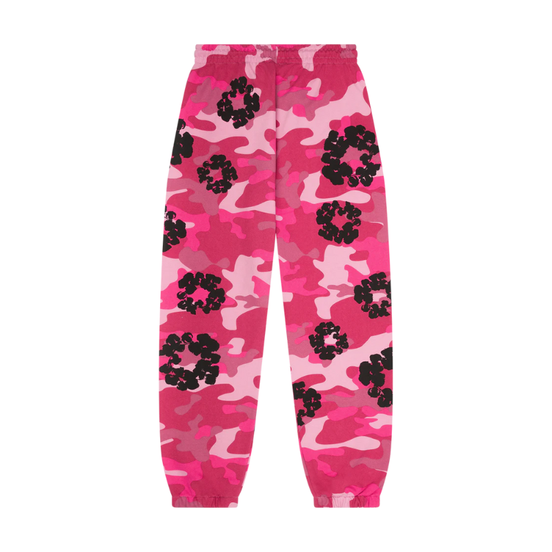 Joggers Pink Camo Cotton Wreath | Denim Tears