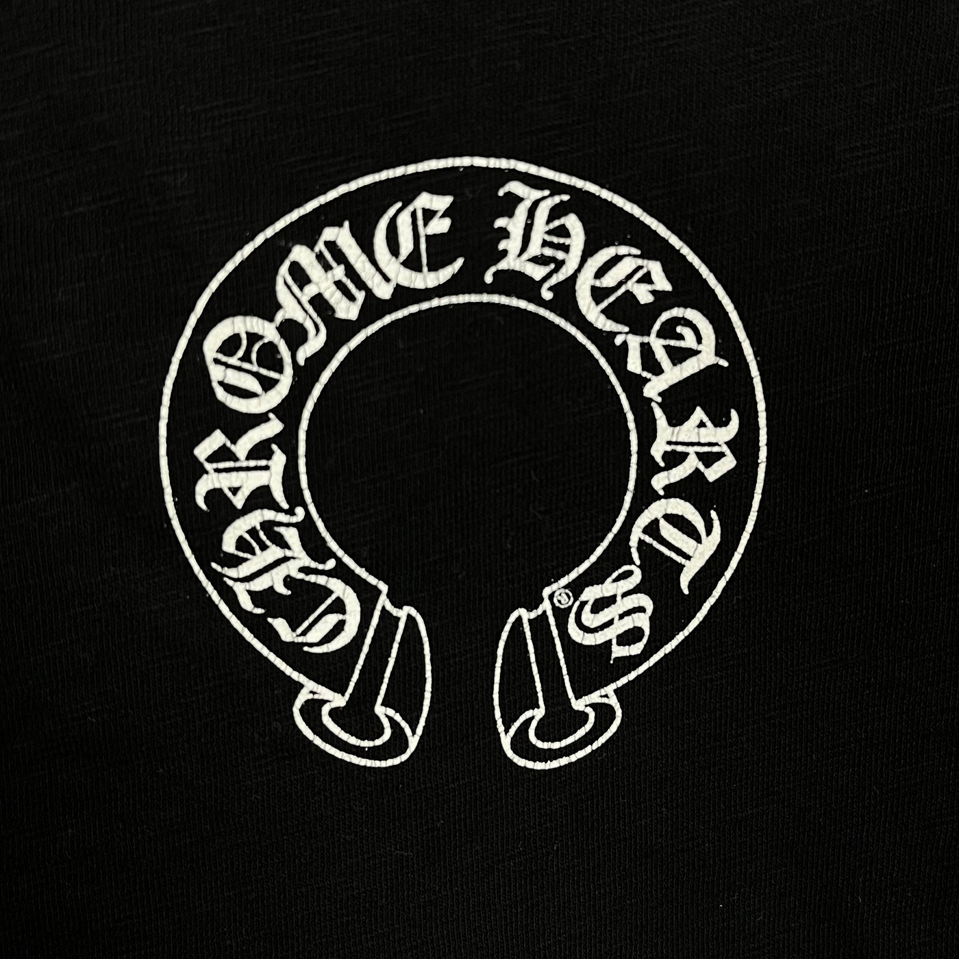 Longsleeve Thermal Black Grey Horseshoe Logo | Chrome Hearts