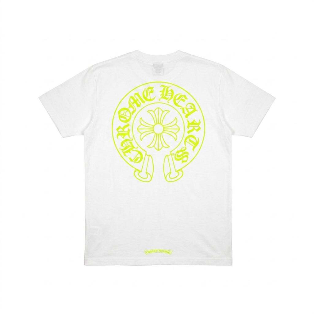 T-shirt White Yellow Fluo | Chrome Hearts