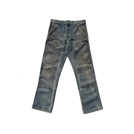 Denim Pants Blue Trompe-L'Oeil "Illusion" | Garment Workshop