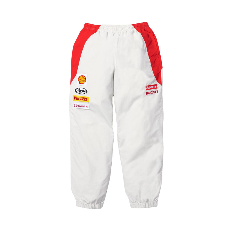 Trackpants White Red | Supreme x Ducati
