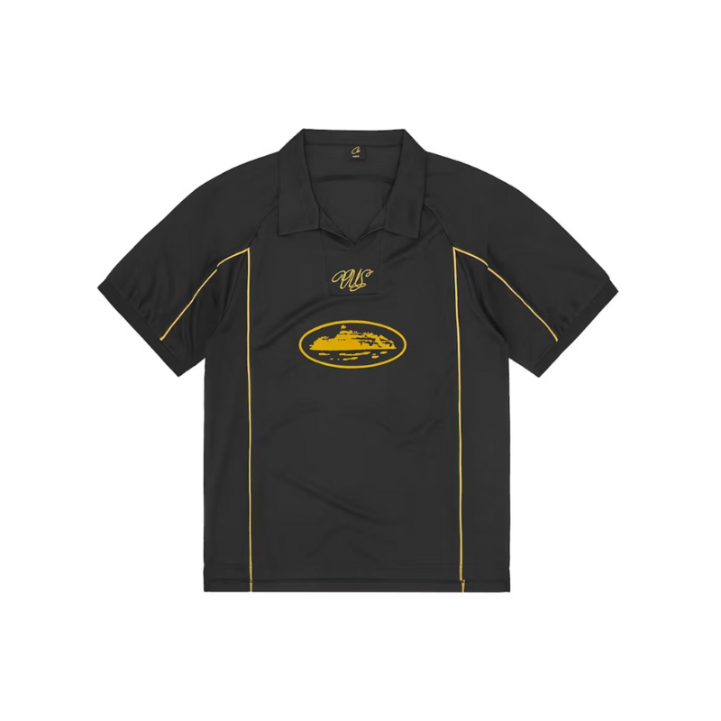 T-shirt Talismo Black Yellow Football Jersey | Corteiz