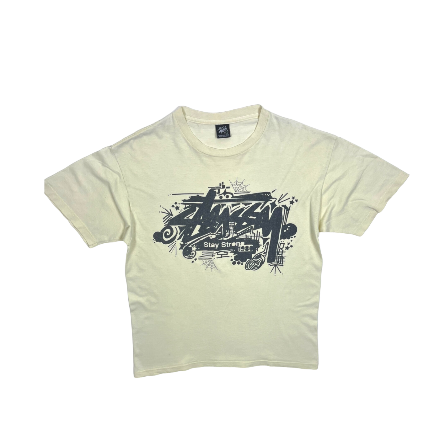 Stussy Vintage Cream Stay Strong Tee