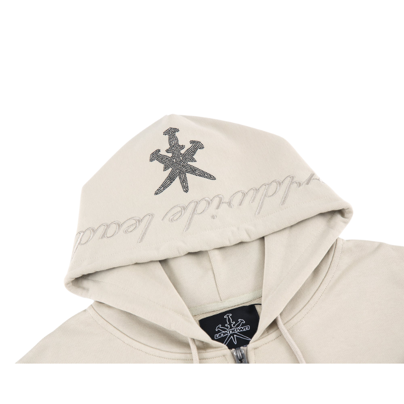 Zip Hoodie Sand Dagger Rhinestone | Unknown