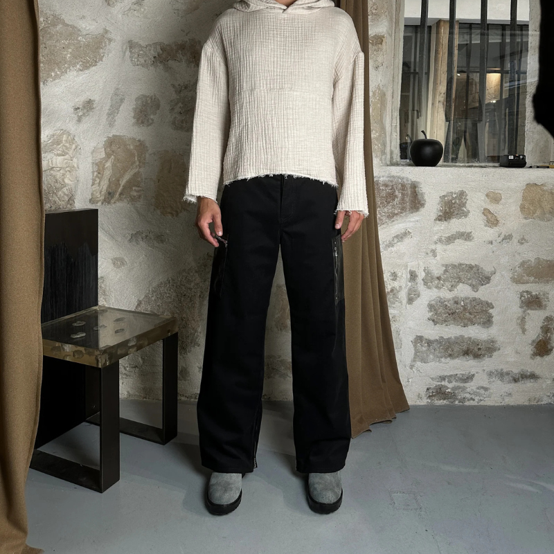 Cargo Pants Utility Obsidian Black | Reveur Lucide