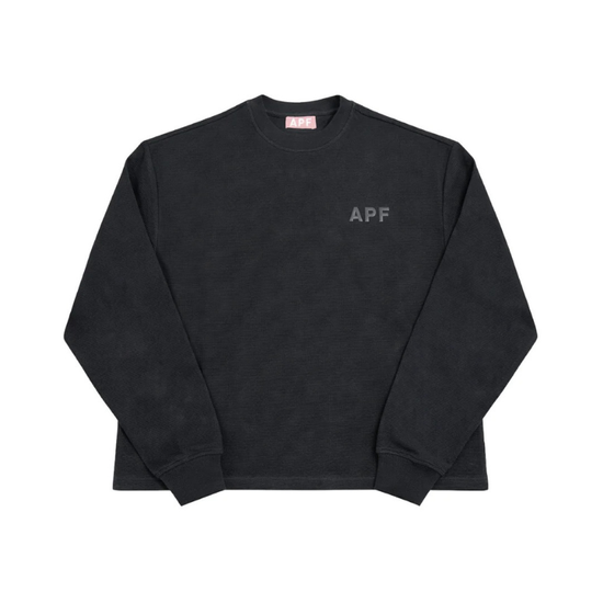 Longsleeve Thermal Puff Print Black | APF