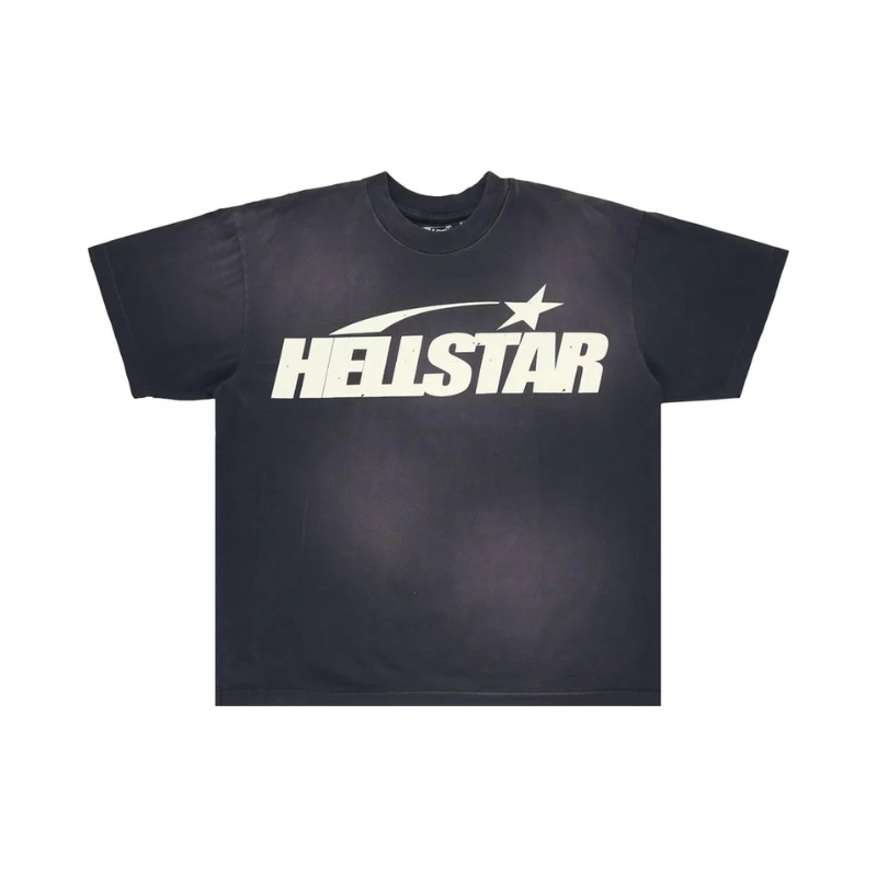 T-shirt Black Logo White | Hellstar