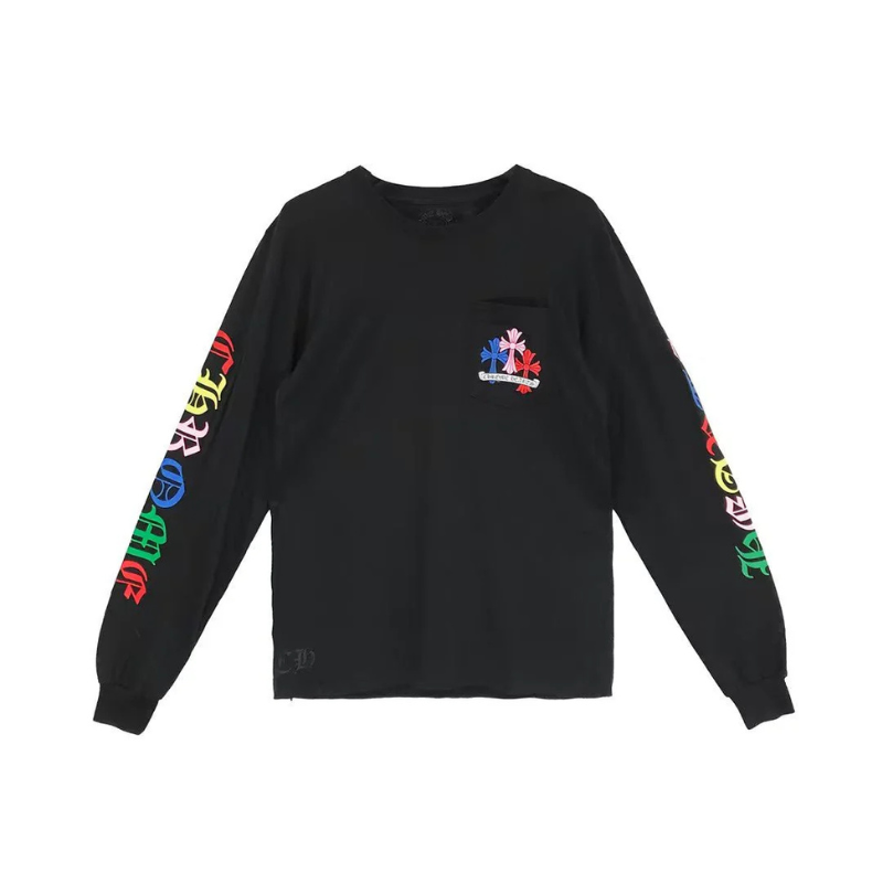 Longsleeve Multi Color Cross Cemetery (Used) | Chrome Hearts