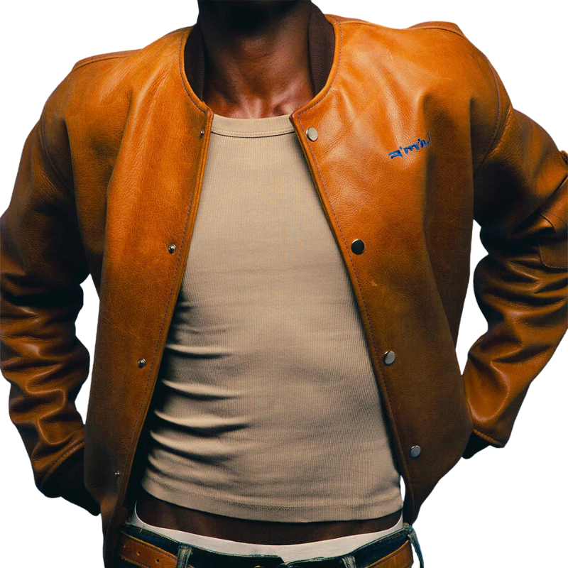 Leather Jacket Brown OMRI | R'MILI