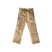 Denim Pants Beige Trompe L'Oeil "Illusion" | Garment Workshop