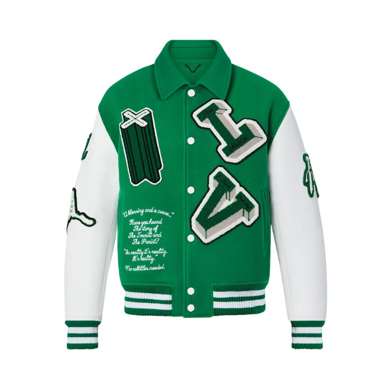 Jackets Varsity Jacket Leather Green (Sample)  | Louis Vuitton