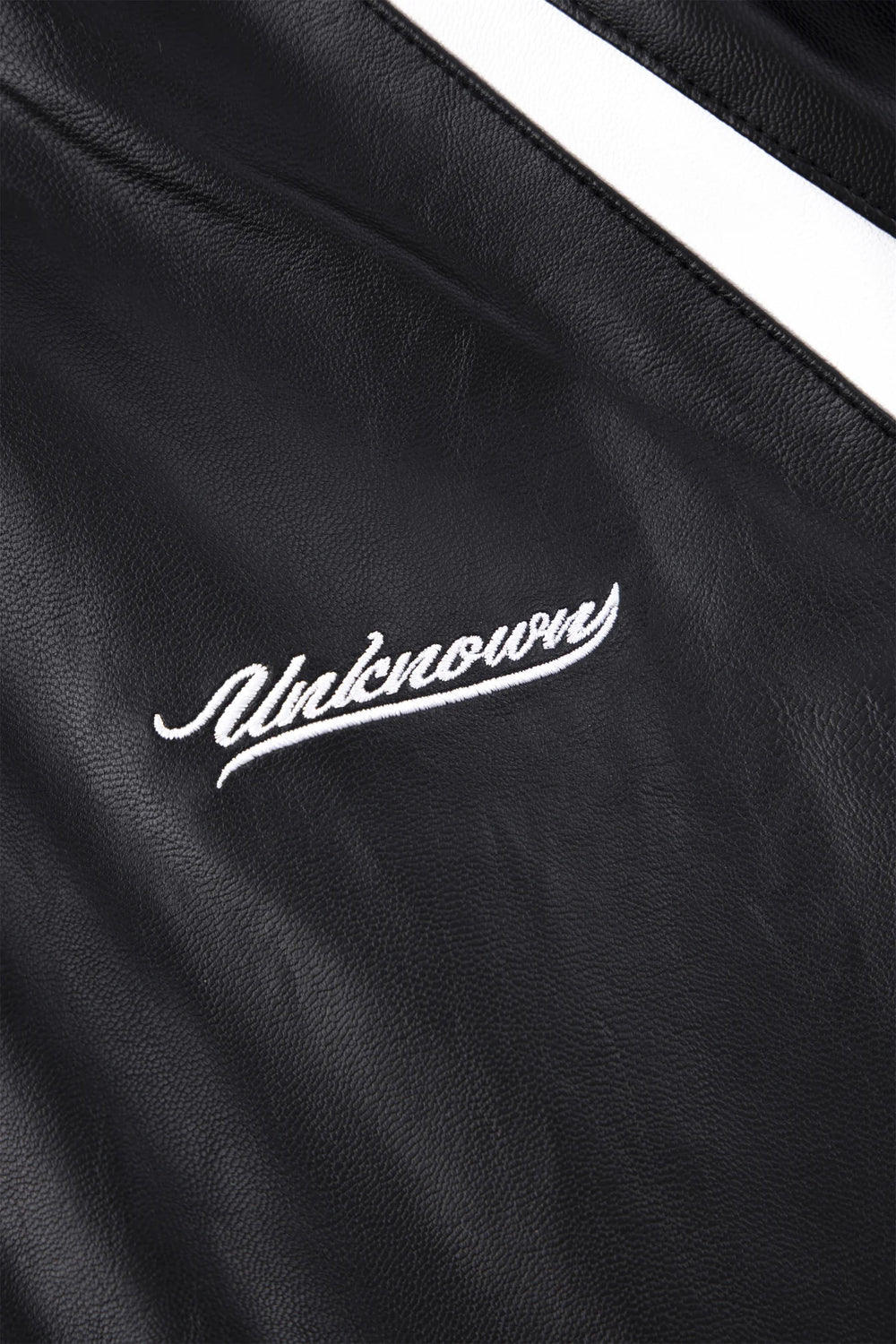 Jackets Leather Track Jacket Black/White | Unknown