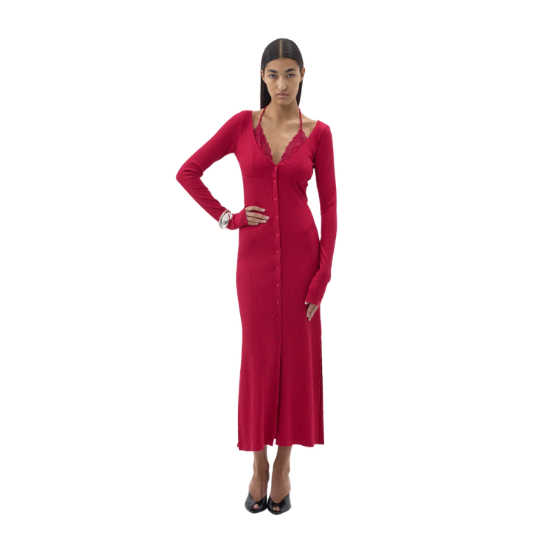 Dress Cardigan Red | Vaillant Studio