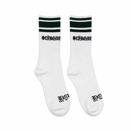 Socks White Green | Chrome Hearts