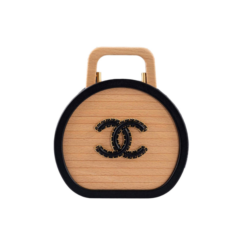 Vanity Case CHANEL en bois de hêtre