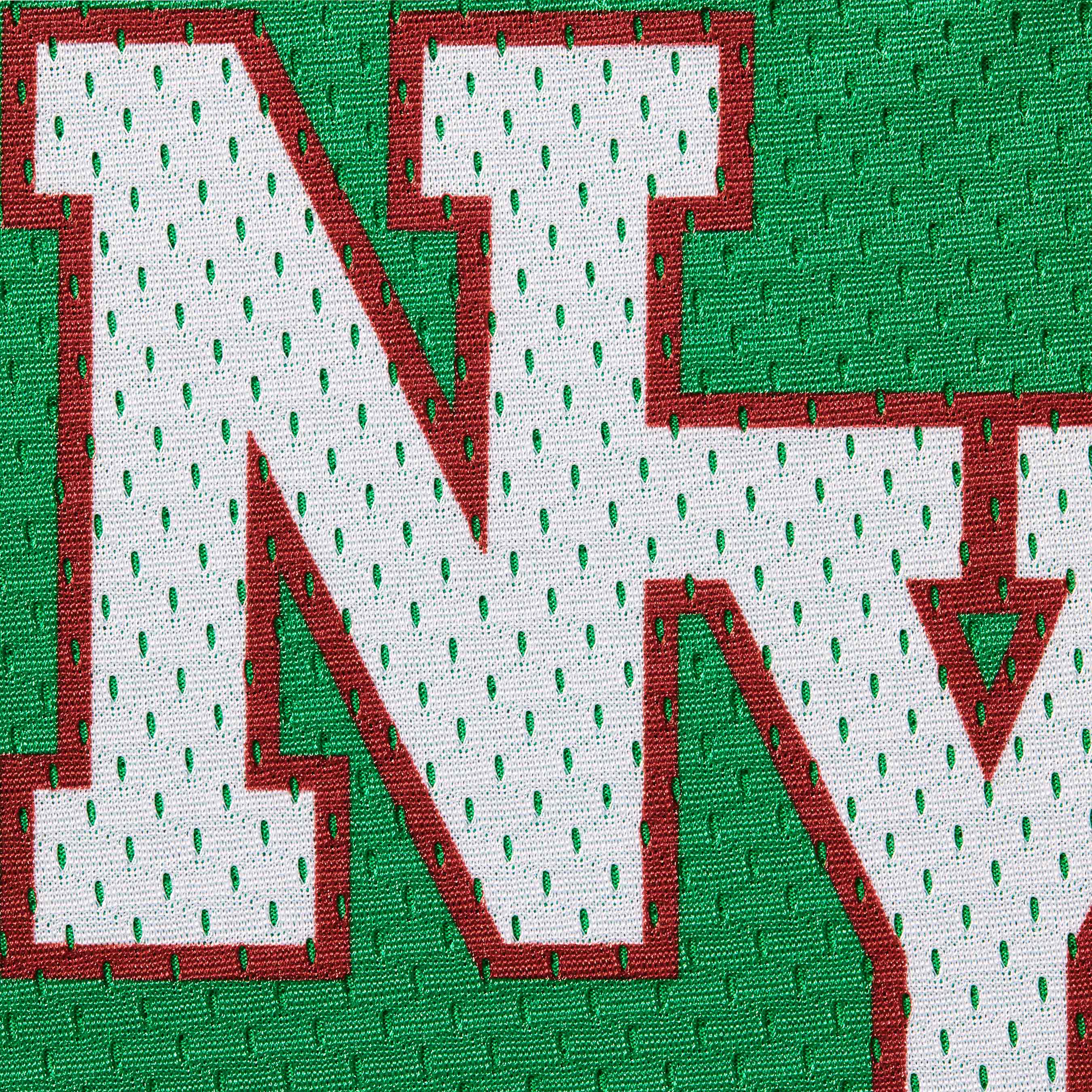 Mesh Shorts Big Script Mesh Green | Supreme