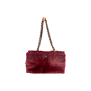 Shoulder bag Velour Bordeaux | Chanel
