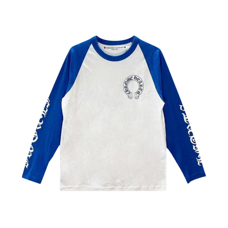 Longsleeve Baseball Blue | Chrome Hearts