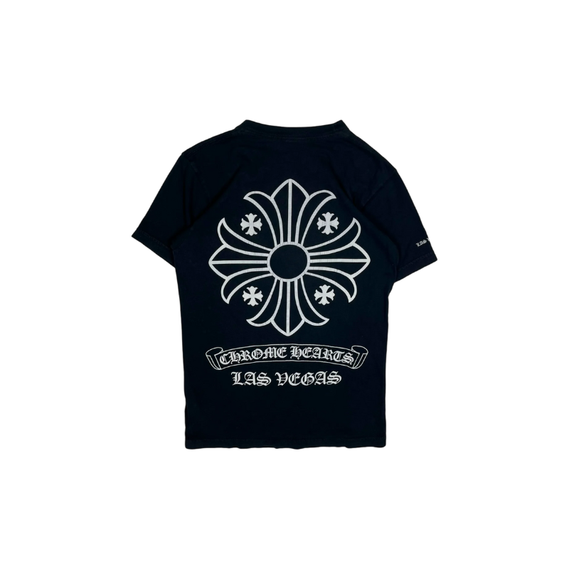 Chrome Hearts Black Las Vegas Logo Tee