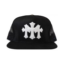 Cap Black Triple Cross White | Chrome Hearts