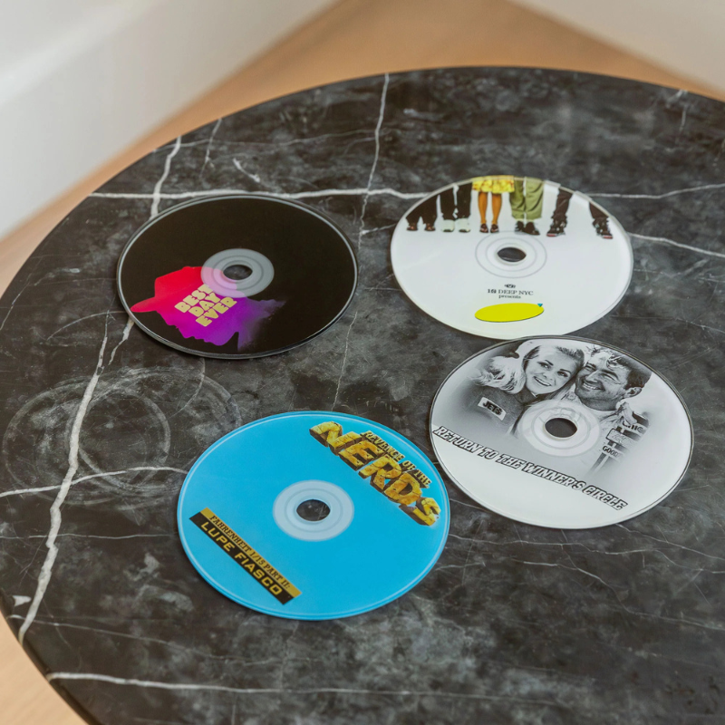 Home Decor Curves x The Blog Era Mixtape CD Coasters (Set of 4) | Curves
