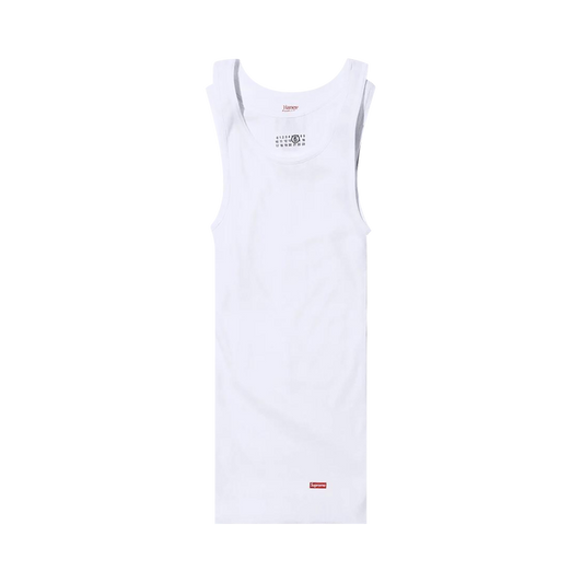 Supreme x MM6 Maison Margiela Tagless Tank Top (1 Pack) 'White'