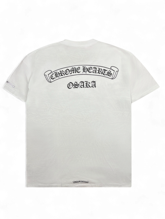 T-shirt Vertical Logo Osaka Exclusive White | Chrome Hearts