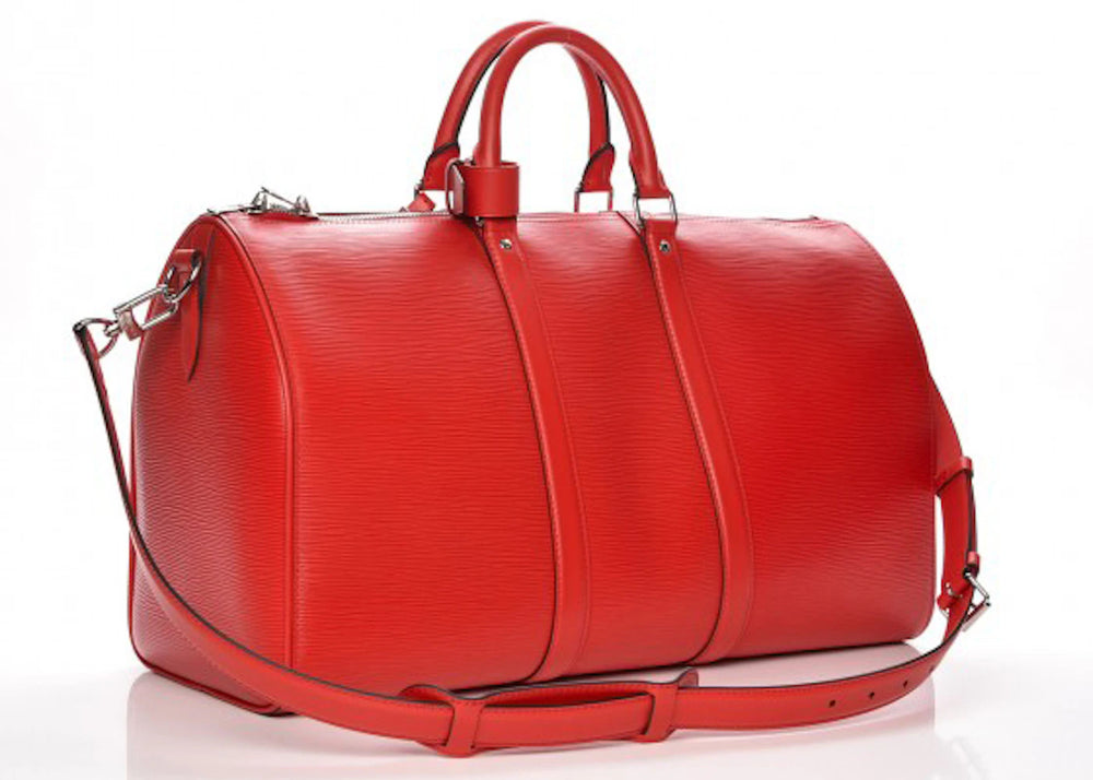 Louis Vuitton x Supreme Keepall Bandouliere Epi 45 Red