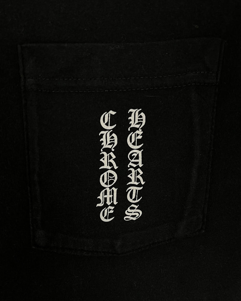 Chrome Hearts Black Spellout Logo Tee Vintage