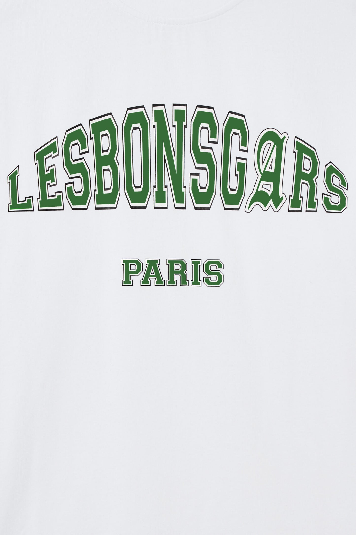 T-Shirt LES BONS GARS Logo College Vert