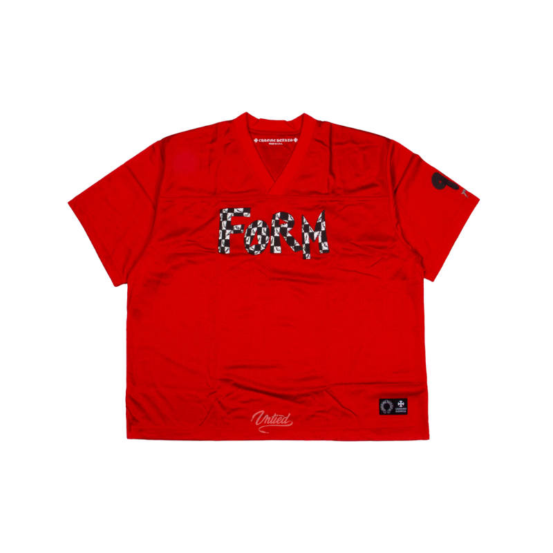 CHROME HEARTS Matty Boy Mesh Stadium Jersey "RED"