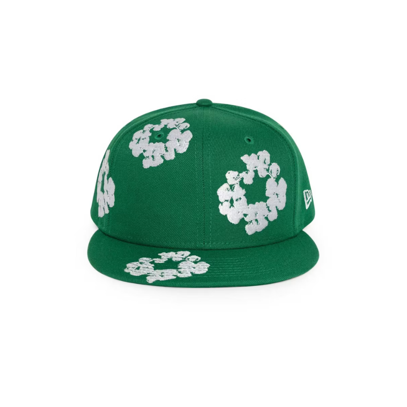 Cap Green Denim Tears New Era Couronne de Coton 59/50