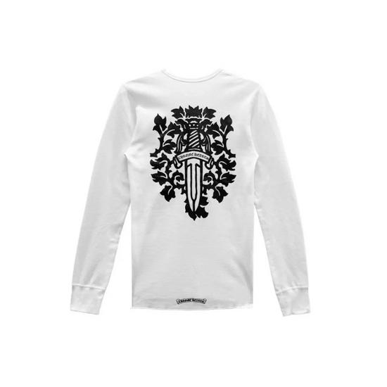 Longsleeve Thermal Dagger White  | Chrome Hearts