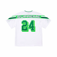 T-shirt Football Jersey White Green | Supreme