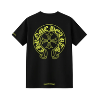 T-shirt Black Horseshoe Neon | Chrome Hearts