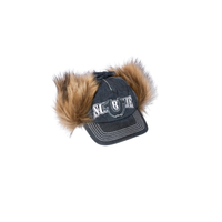 Cap Earflap 5-Panel Navy | Supreme x True Religion