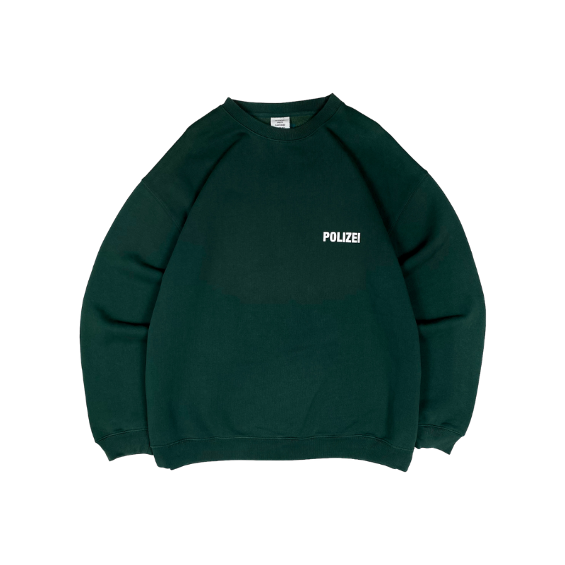 Vetements Green Polizei Crewneck