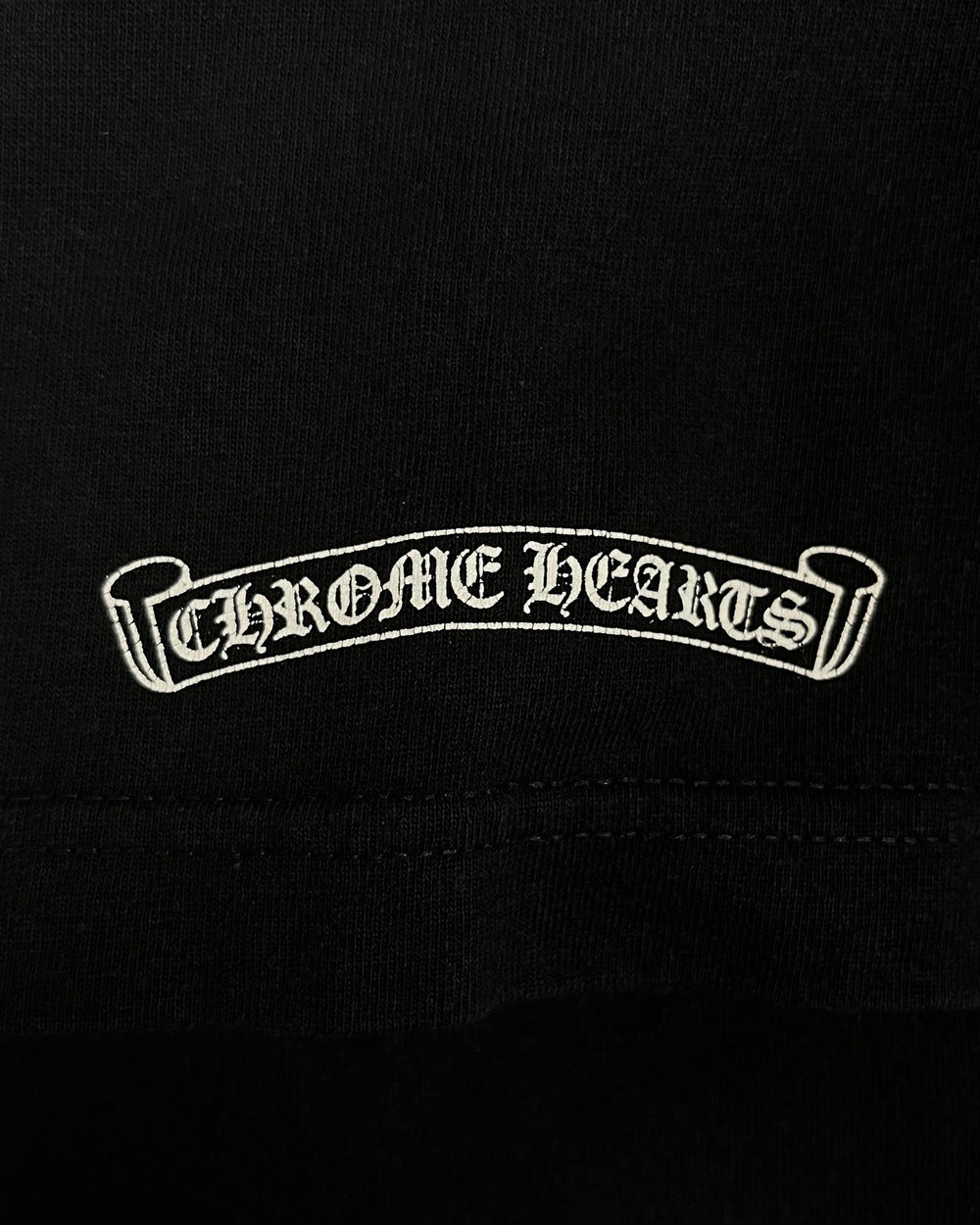 Chrome Hearts Black Hollywood Horseshoe Logo Tee