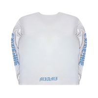 Longsleeve Miami Exclusive White Blue | Chrome Hearts