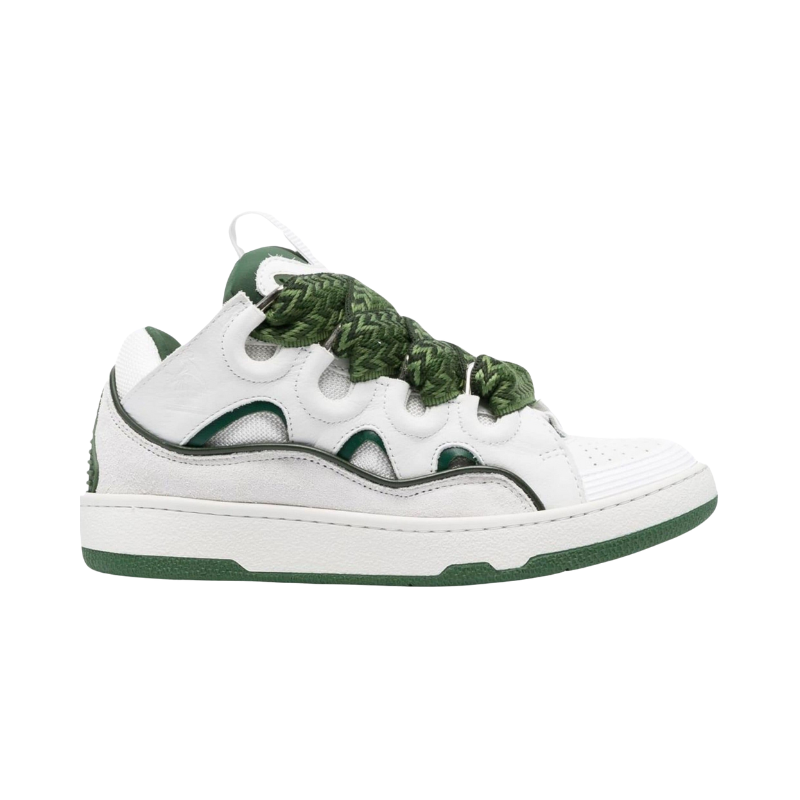 Baskets LANVIN Curb White Green