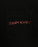 T-shirt Black Red Tonal Horseshoe Logo | Chrome Hearts