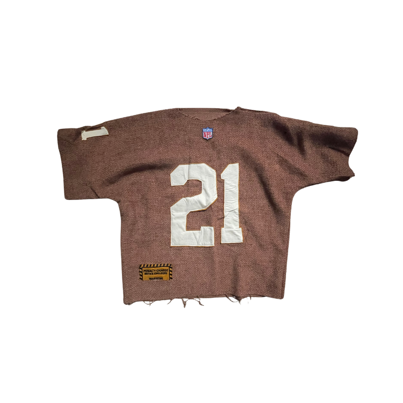 T-shirt Jersey Brown cream NFL  | Dedictd