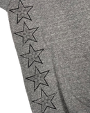 T-shirt Grey V Neck Stars Logo | Chrome Hearts