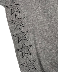 T-shirt Grey V Neck Stars Logo | Chrome Hearts